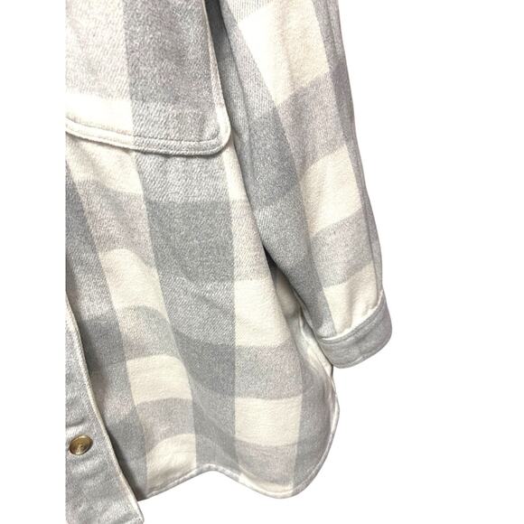 XXL Old Navy Womens Button Down Collared Shacket Heavy Flannel - Picture 7 of 12